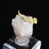 Cristallized gold on quartz - Aouint Ighoumane, Guelmim-Oued Noun region, Morocco