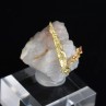 Cristallized gold on quartz - Aouint Ighoumane, Guelmim-Oued Noun region, Morocco