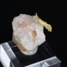 Cristallized gold on quartz - Aouint Ighoumane, Guelmim-Oued Noun region, Morocco