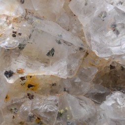 Fluorine et chalcopyrite - Mine Jaimina, Caravia, Espagne