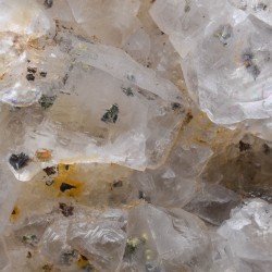 Fluorine et chalcopyrite - Mine Jaimina, Caravia, Espagne