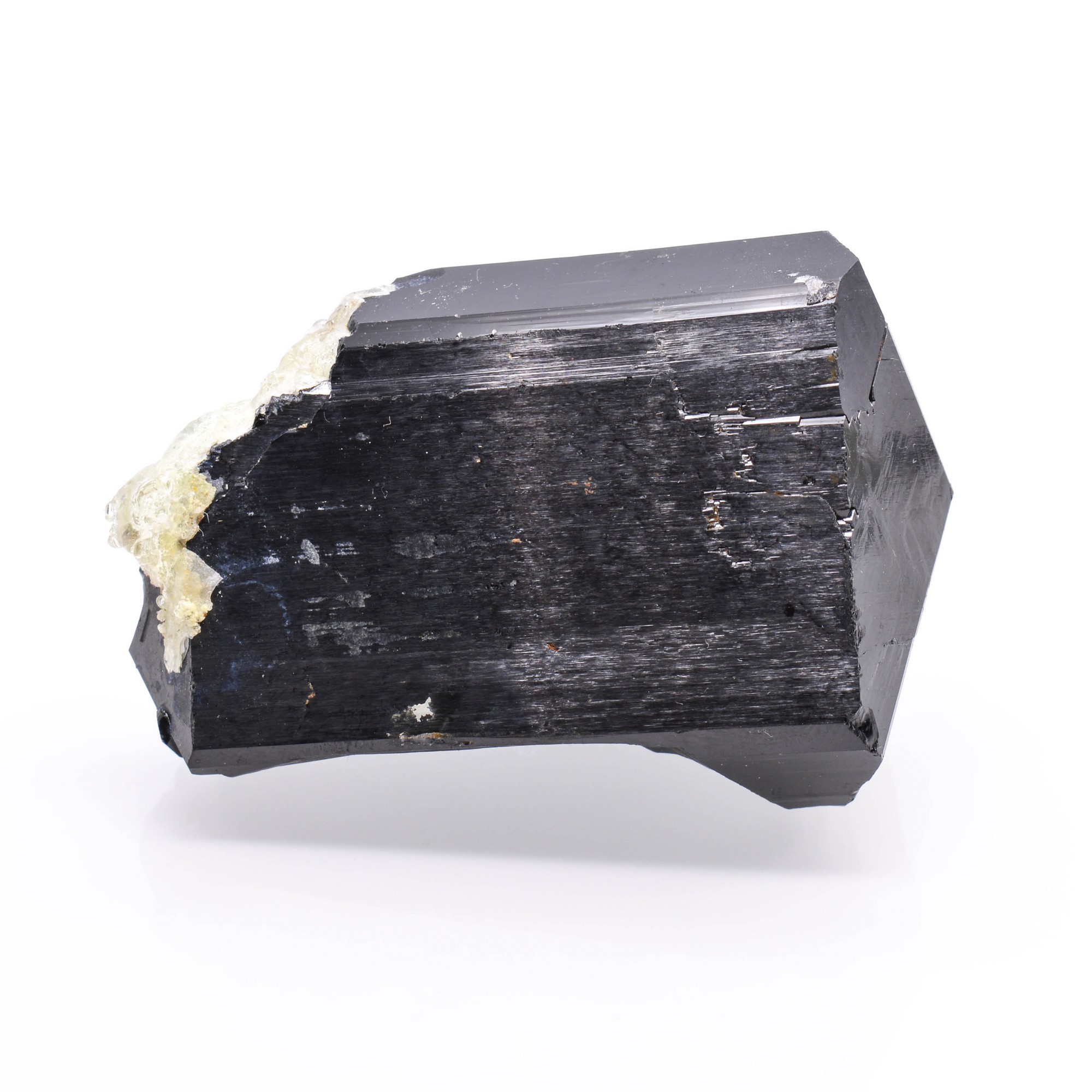 Tourmaline Var Schorl Et Opale Hyalite Monts Erongo Namibie