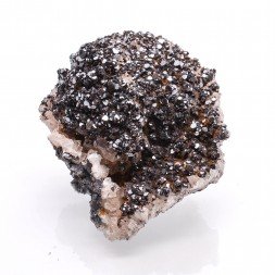 Hématite sur quartz - Filon Bernardstein, Sainte-Marie-aux-Mines, Haut-Rhin, France