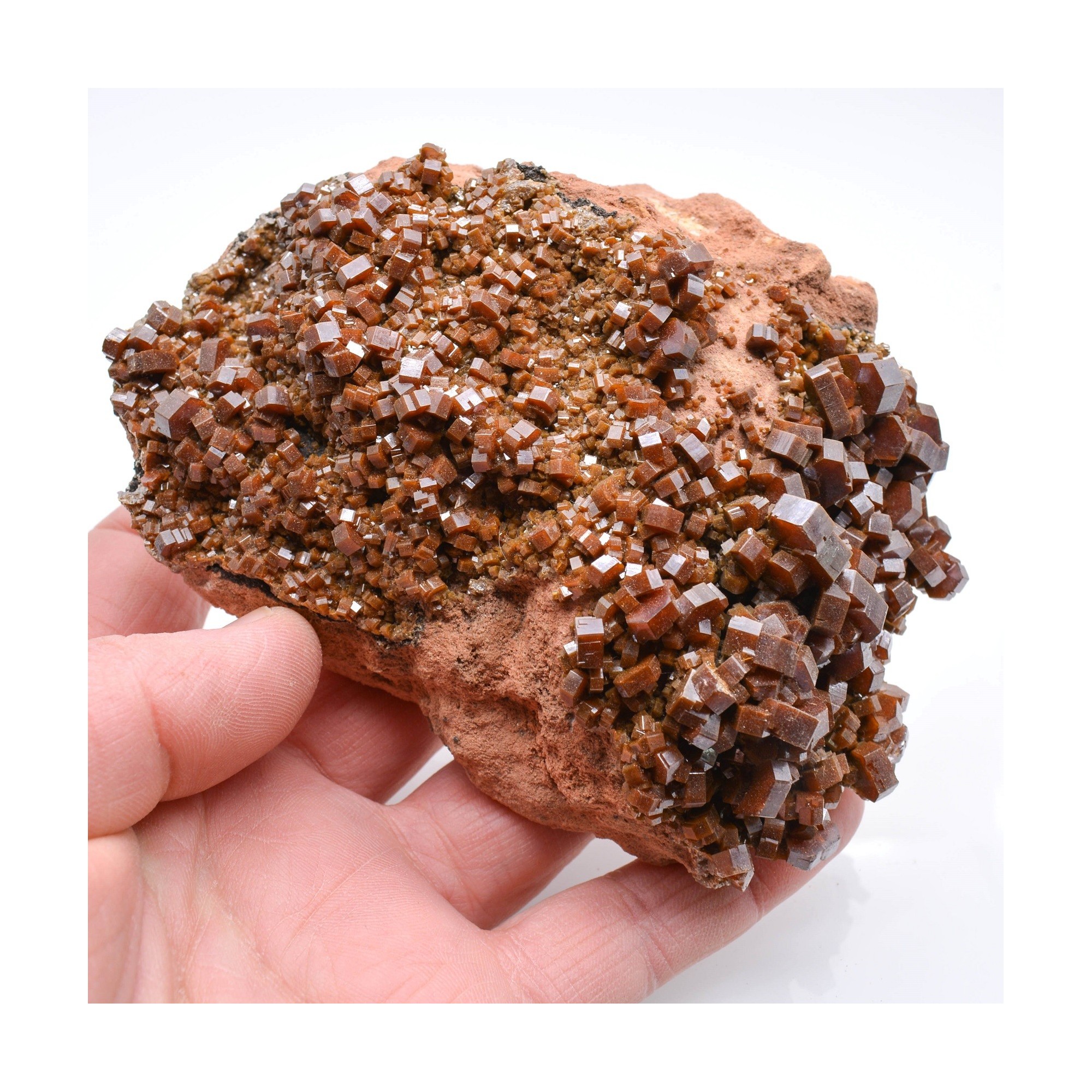 Vanadinite - District de Mibladen, Province de Midelt, Maroc.