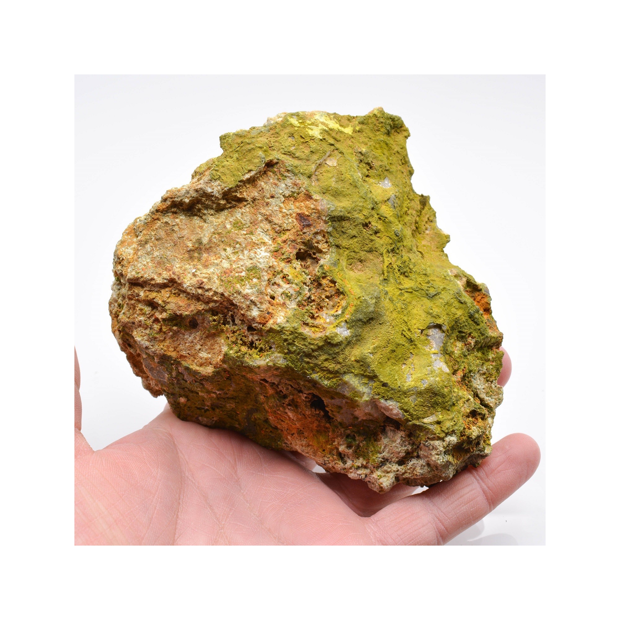 Pyromorphite et crocoïte - Filon du cantonnier, Nontron, Dordogne, France