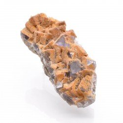 Smithsonite sur fluorite - Durfort, Gard, France