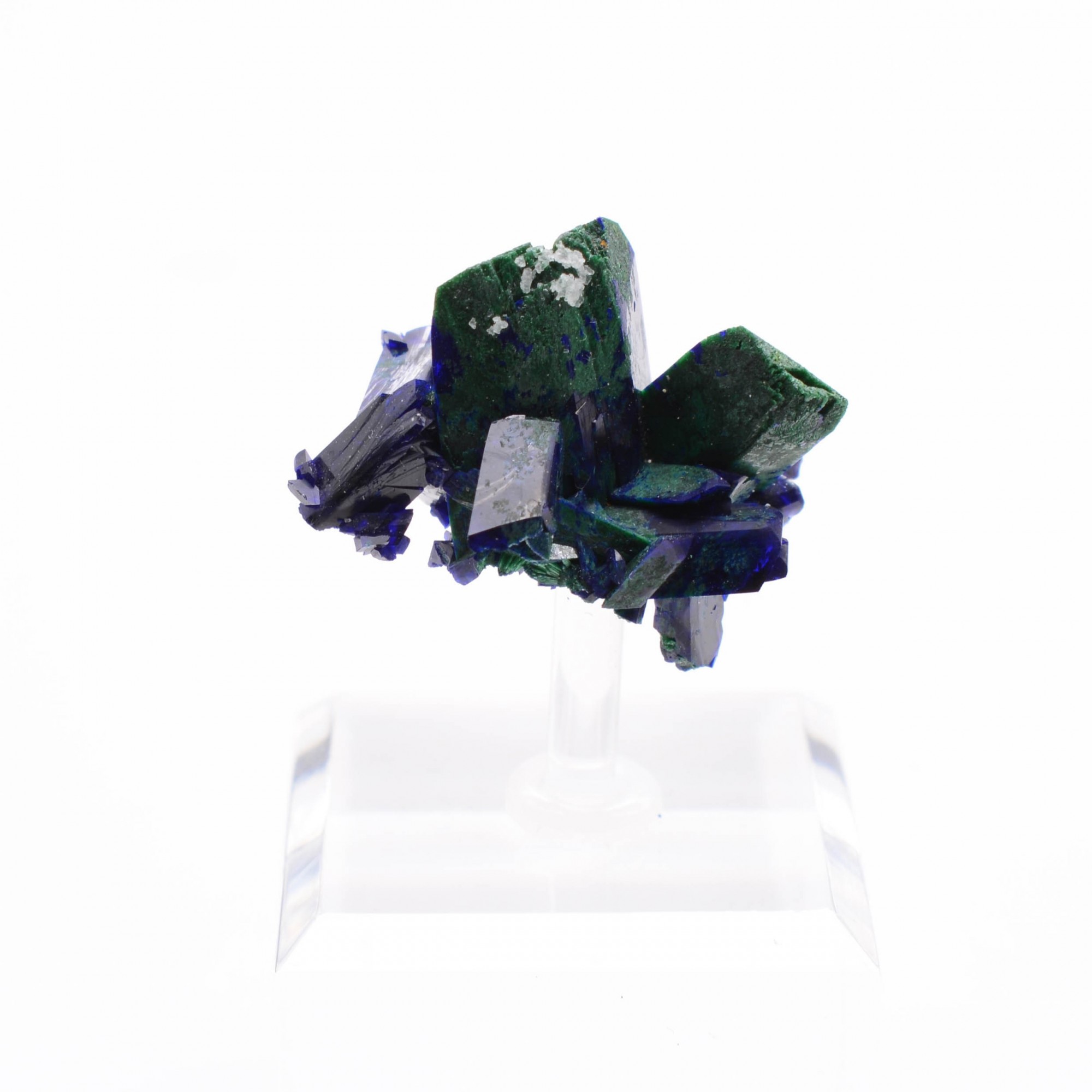 Azurite et malachite - Kerrouchen, Maroc