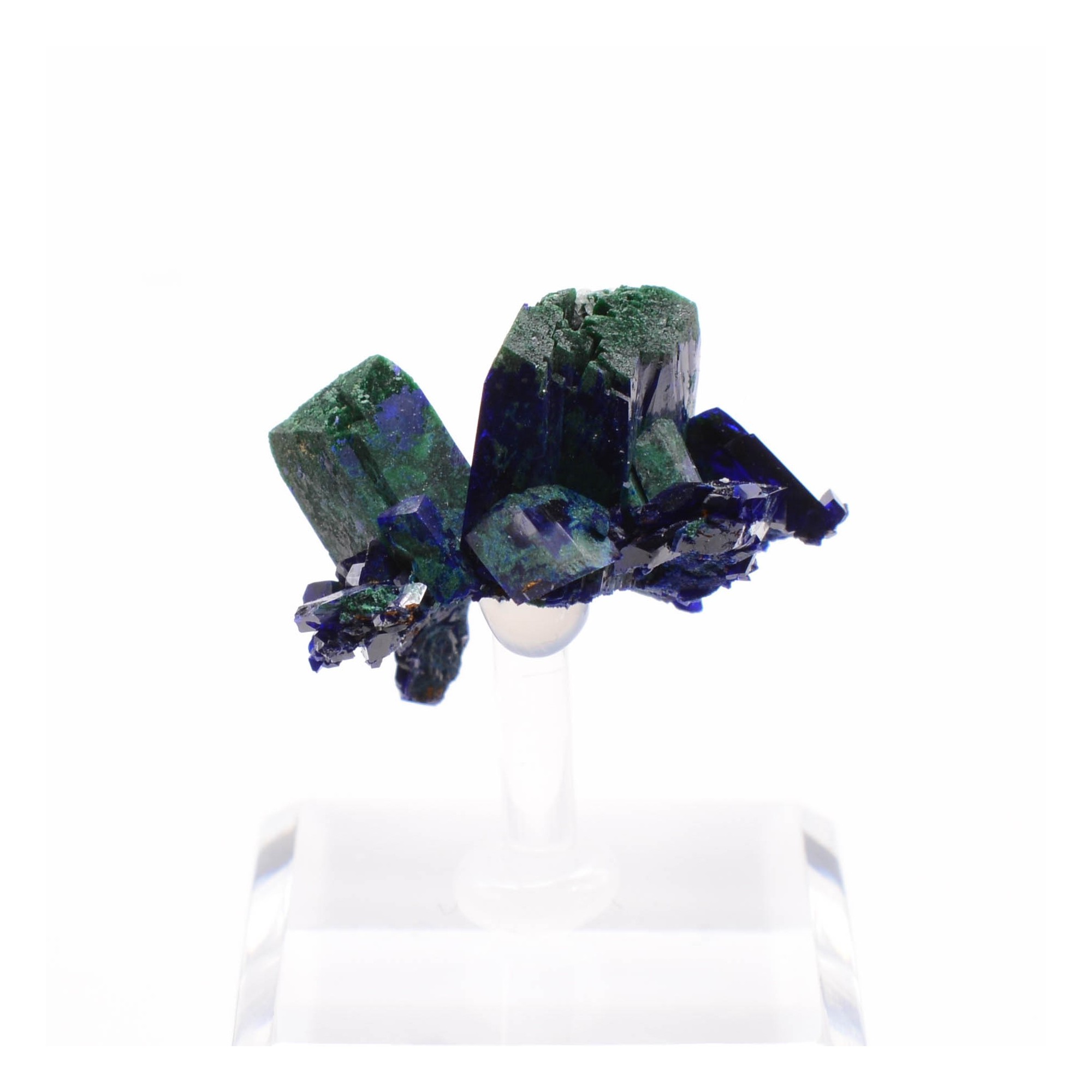 Azurite et malachite - Kerrouchen, Maroc