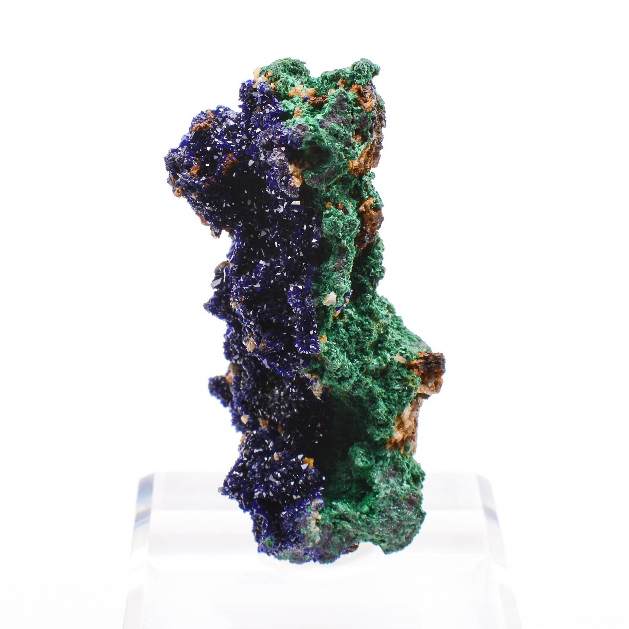 Azurite and malachite - Touissit, Morocco