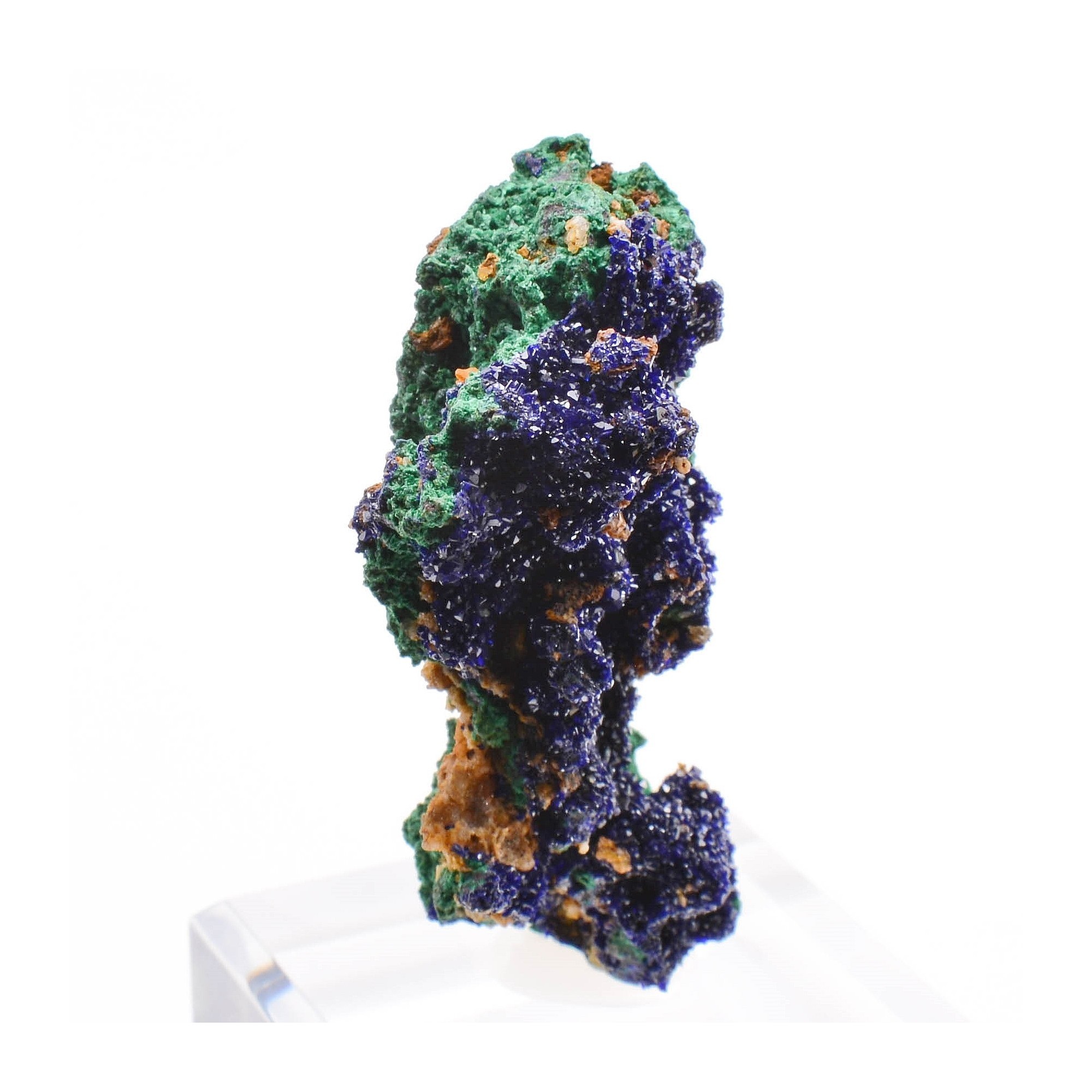 Azurite and malachite - Touissit, Morocco