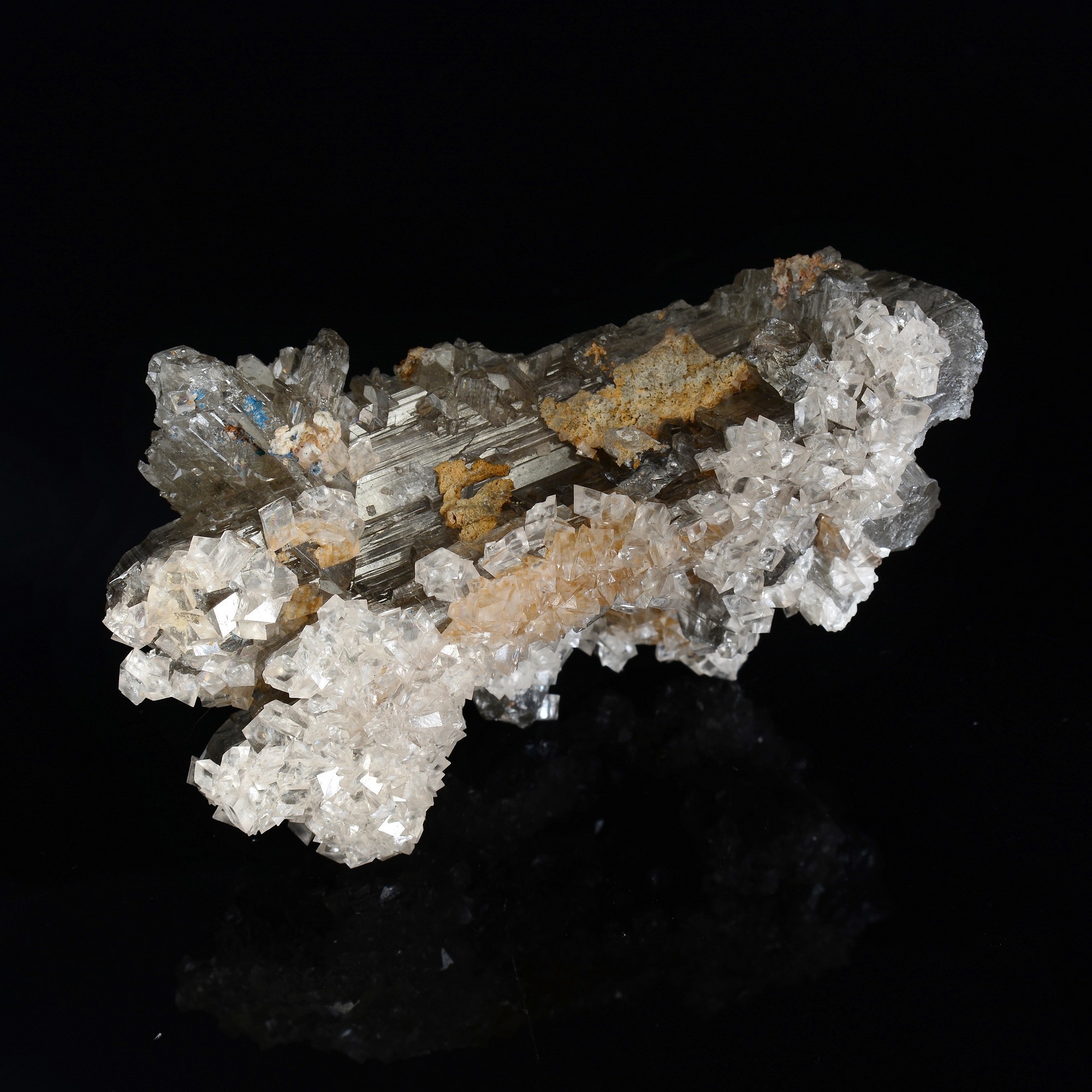 Smithsonite on cerussite - Tsumeb, Namibia