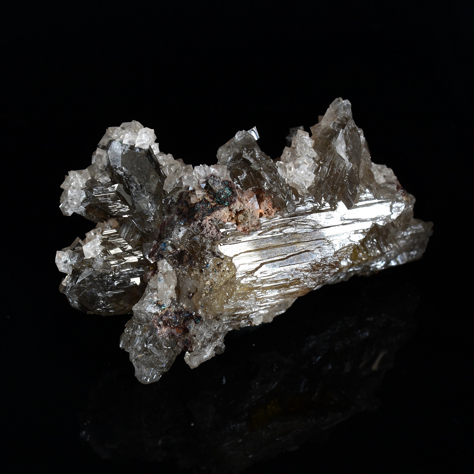 Smithsonite on cerussite - Tsumeb, Namibia