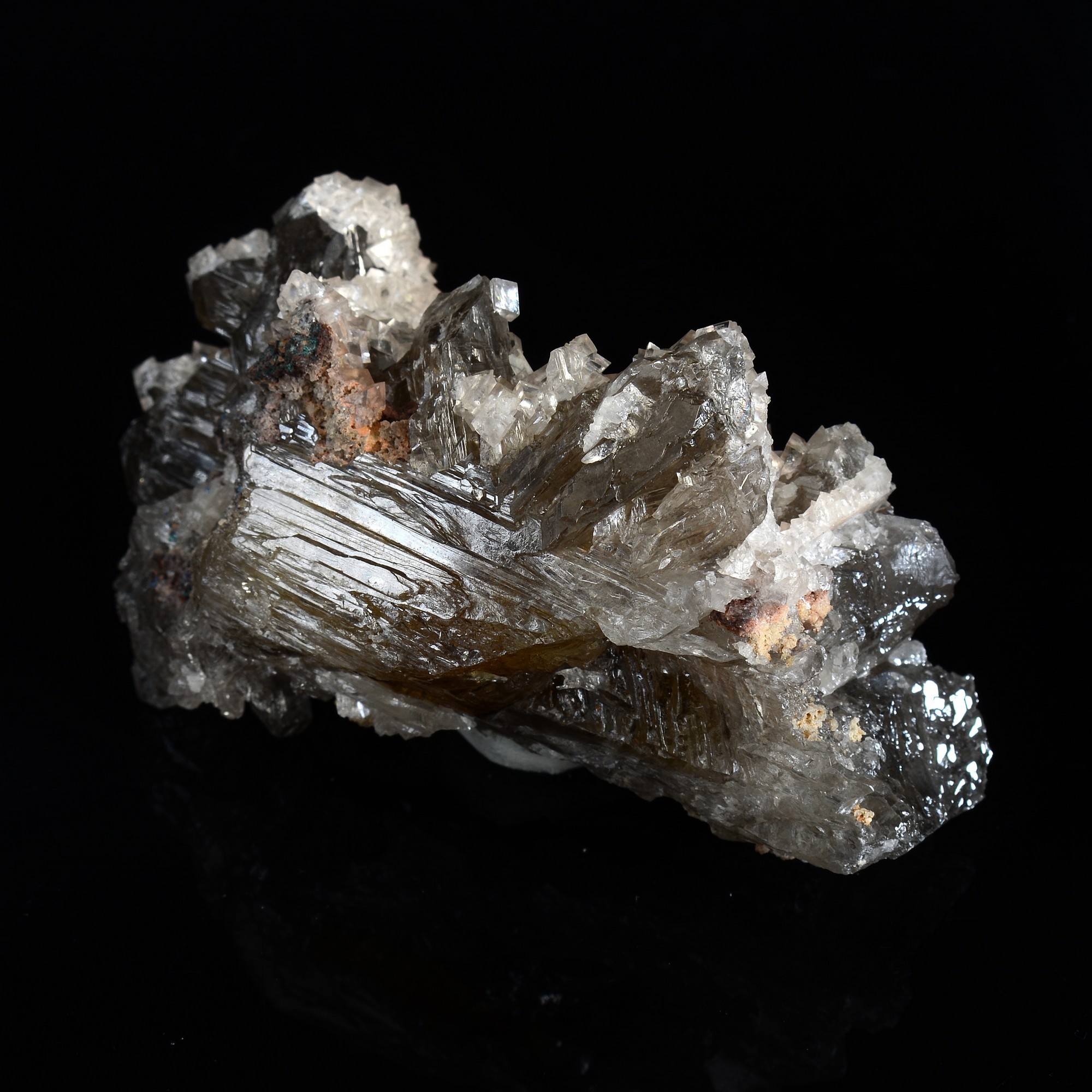 Smithsonite on cerussite - Tsumeb, Namibia