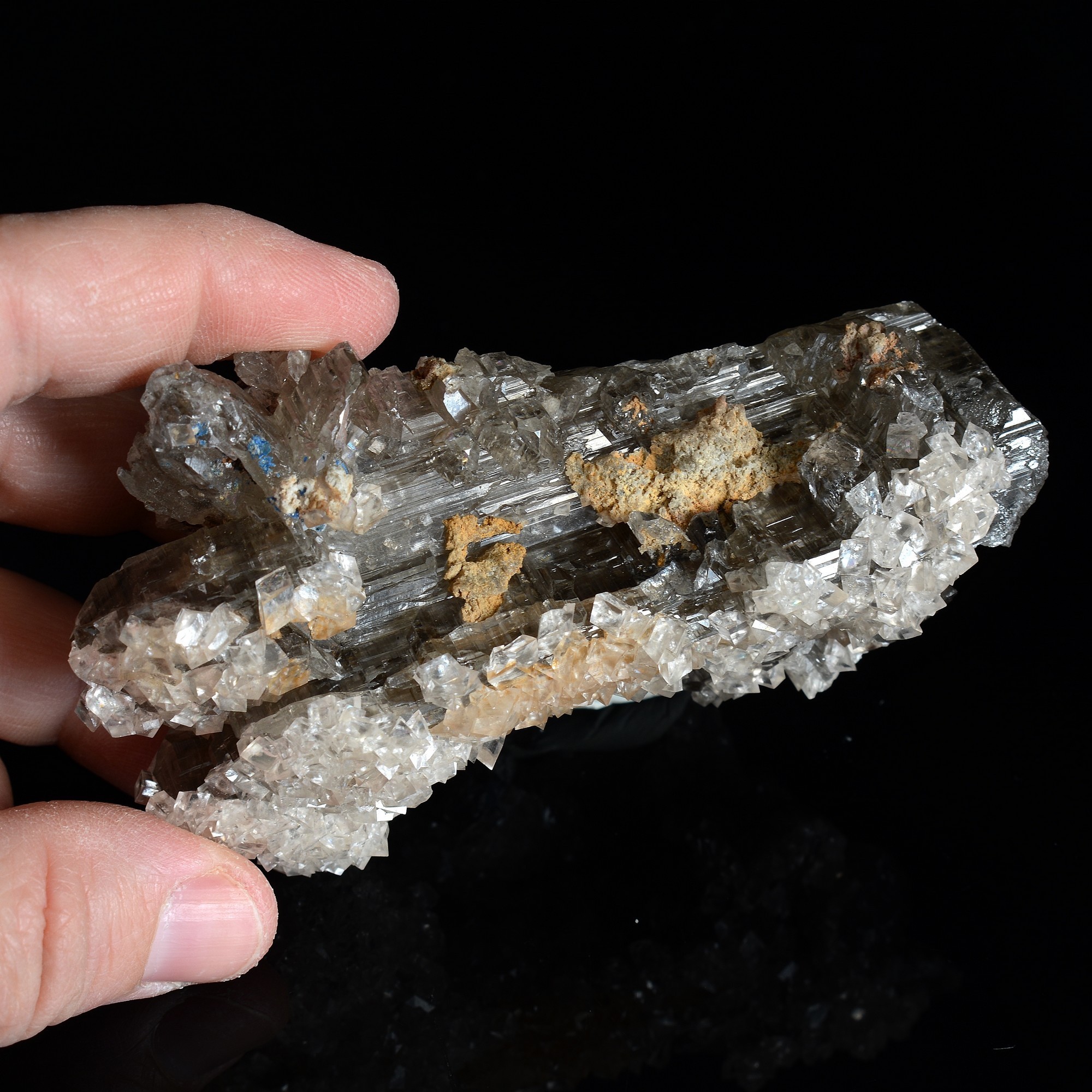 Smithsonite on cerussite - Tsumeb, Namibia