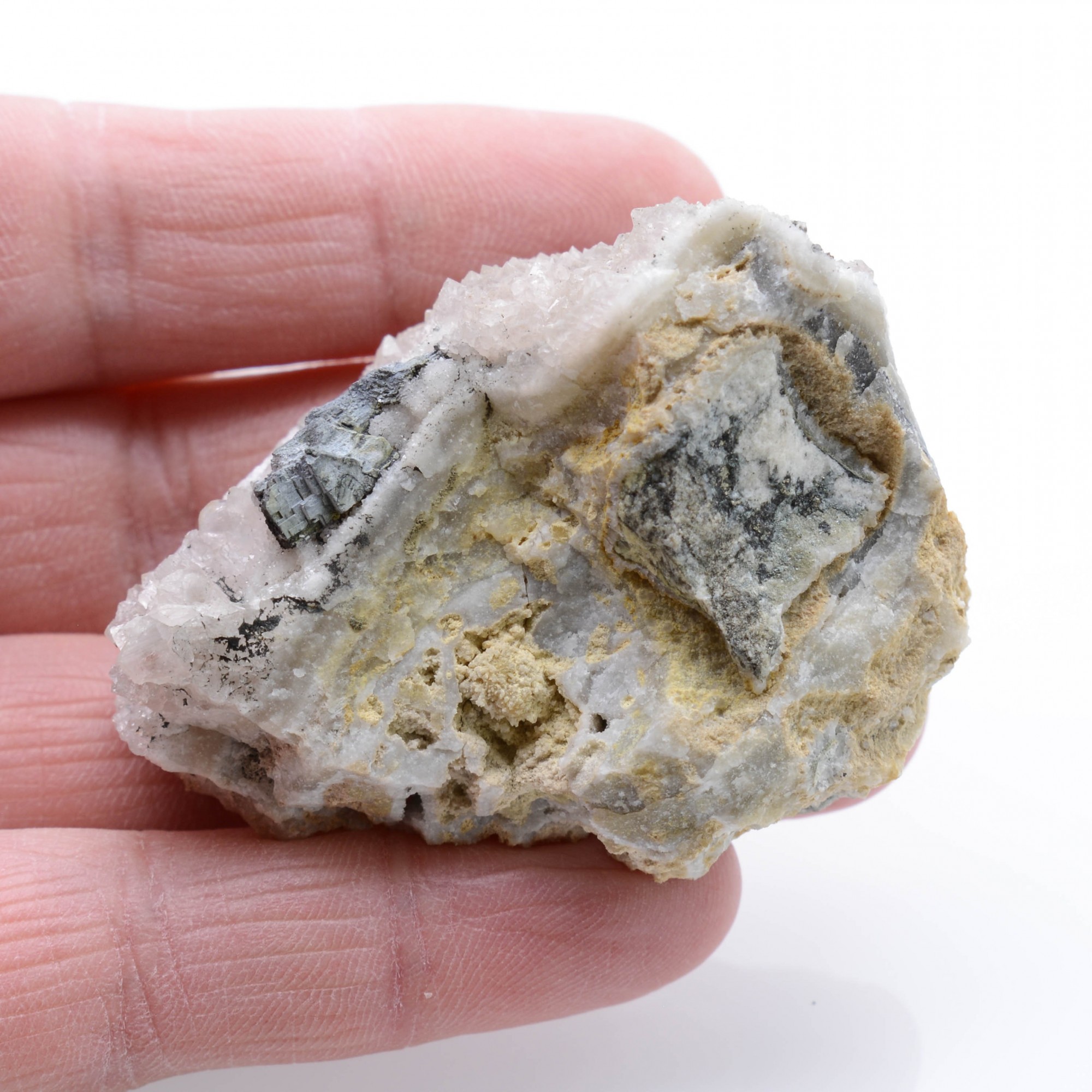 Galena and quartz - Mantallot, Côtes-d'Armor, France