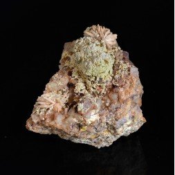 Fluorite, barite, mimetite, wulfenite - Lantignié, Rhône, France