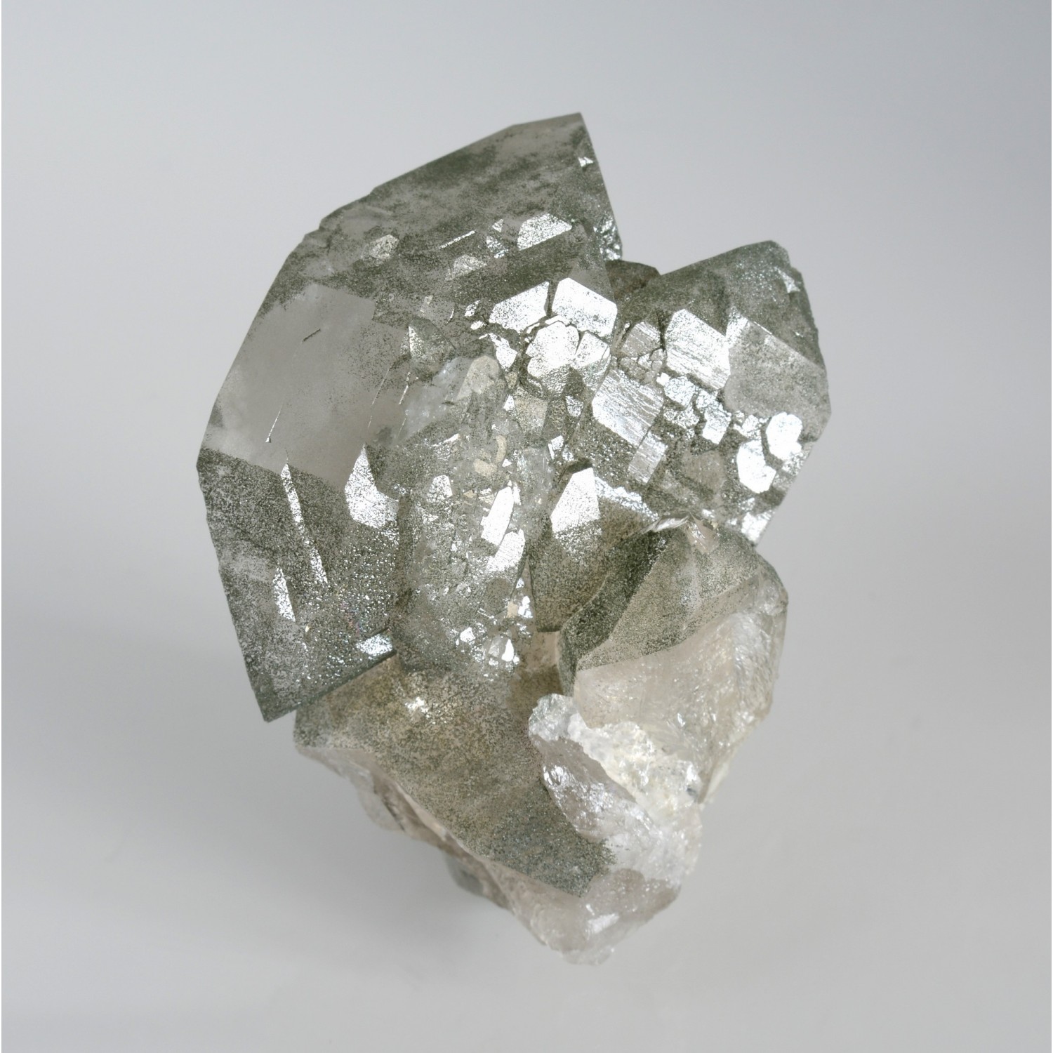 Quartz et chlorite - Bassin de Talèfre, Massif du Mont-Blanc, Haute-Savoie, France