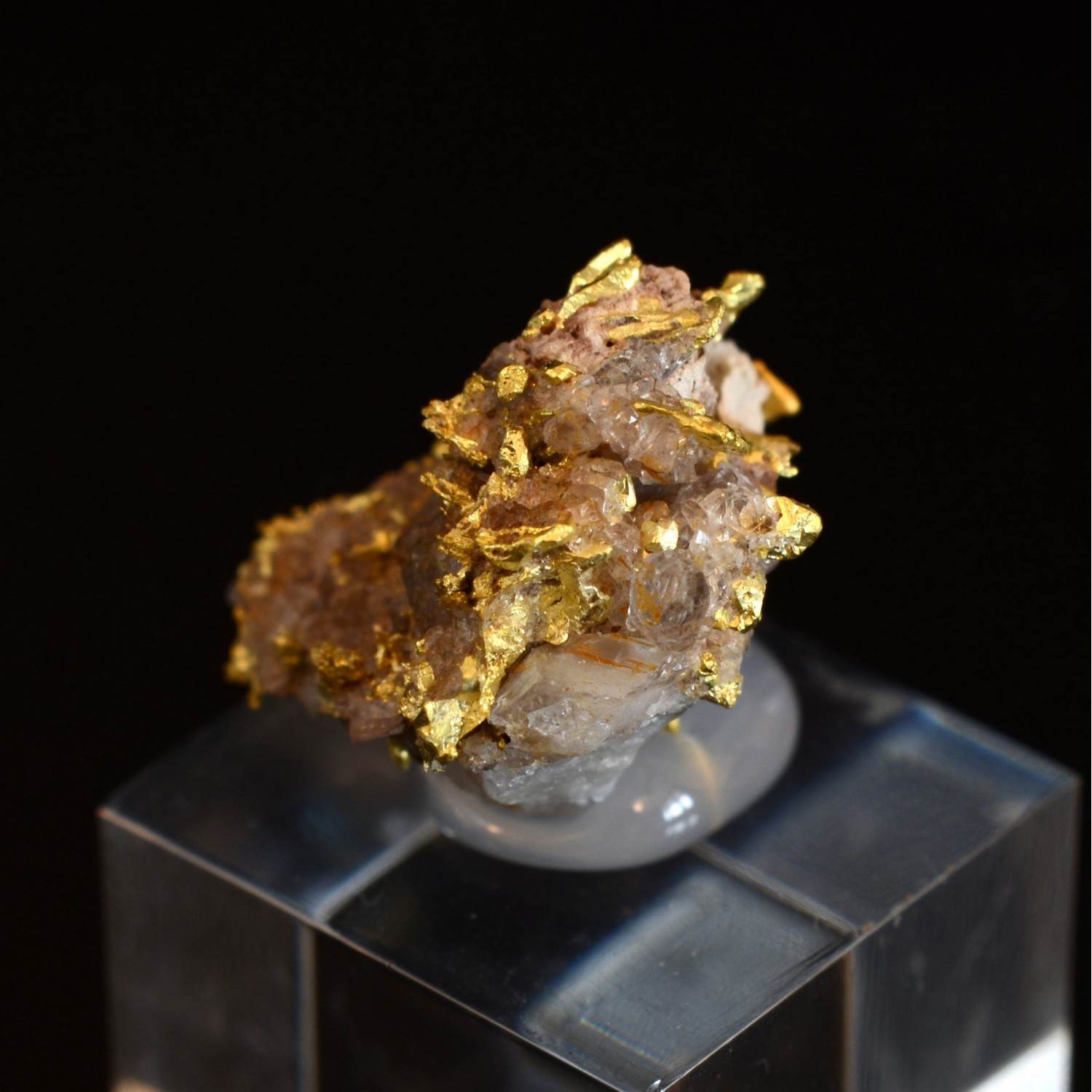 Gold and quartz - Hennebont area, Morbihan, France