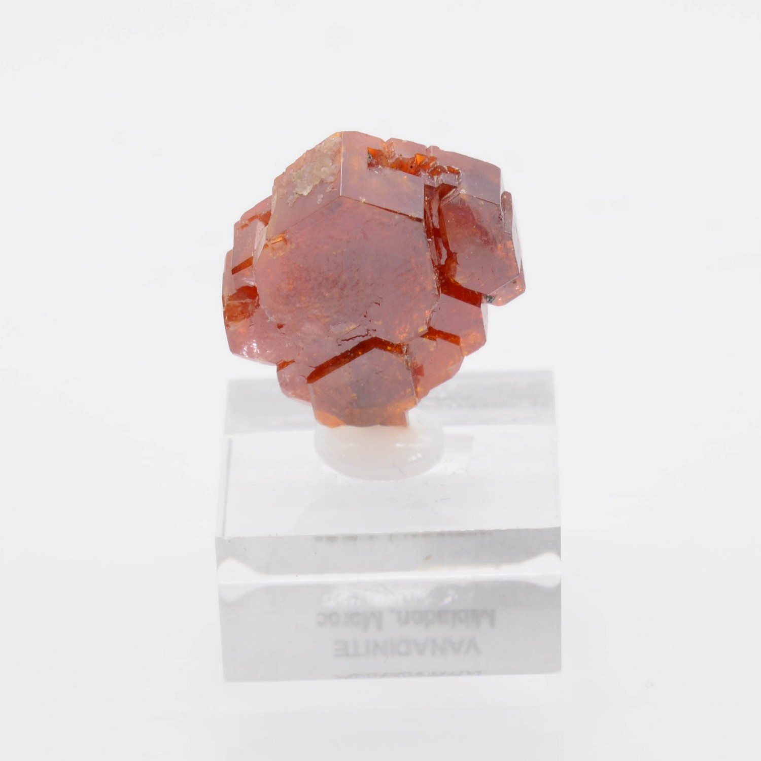 Vanadinite - Mibladen mining district, Morocco