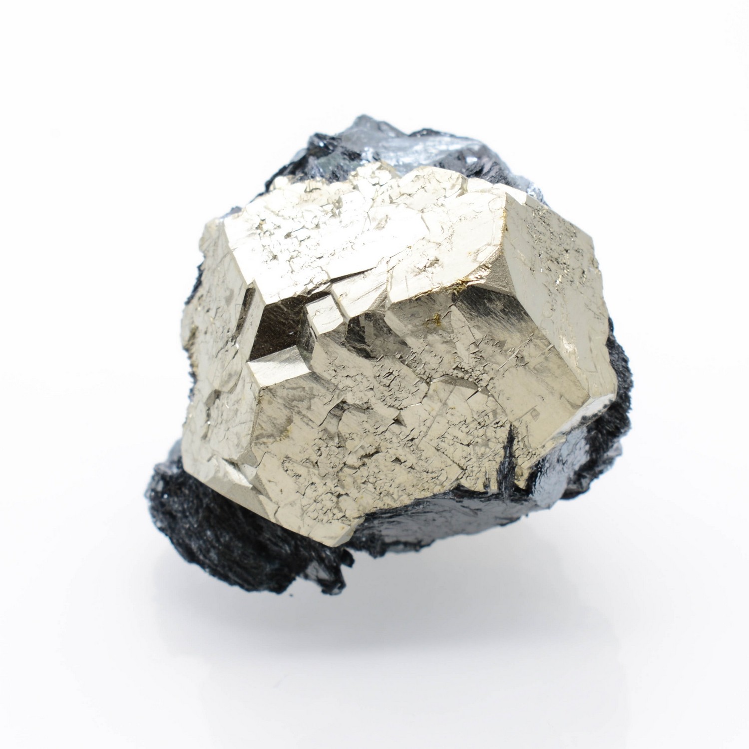 Pyrite et hématite - Mine Valle Giove, Rio Marina, Île d'Elbe, Toscane, Italie