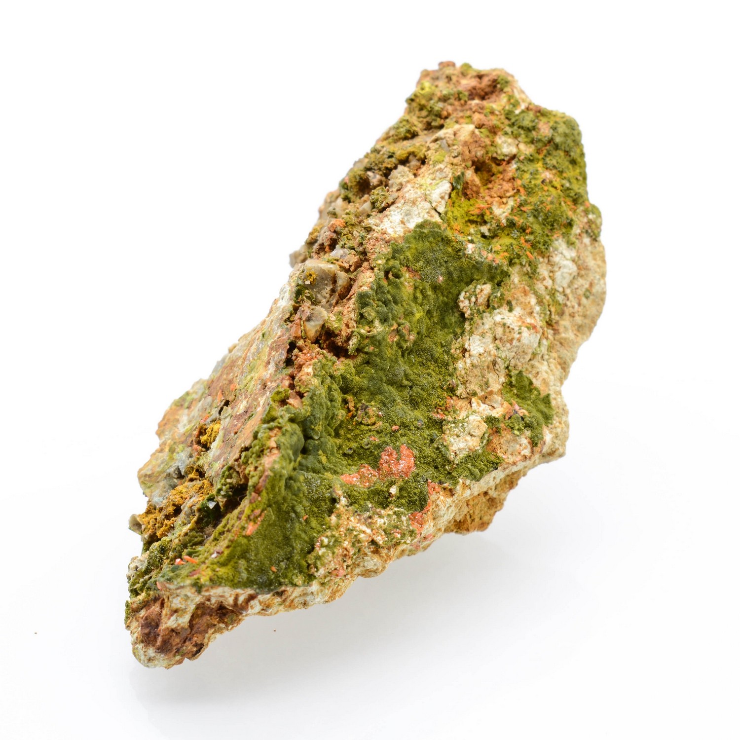 Pyromorphite et crocoïte - Filon du cantonnier, Nontron, Dordogne, France