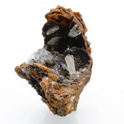 Calcite and Hemimorphite - Ojuela Mine, Mapimi, Durango, Mexico
