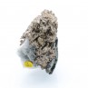 Argent natif sur calcite - Mine Bouismas, Bou Azzer, Maroc