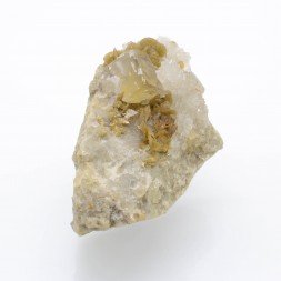 Fluorine, sidérite et quartz - Le Burc, Tarn, France
