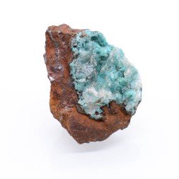 Aurichalcite and calcite - Ojuela Mine, Mapimi, Durango, Mexico