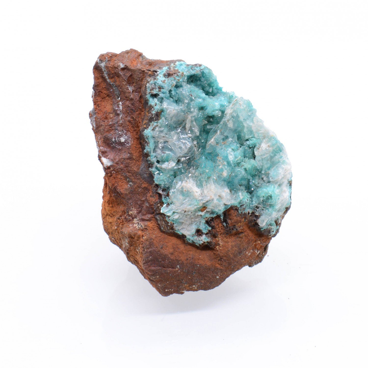 Aurichalcite et calcite - Mine Ojuela, Mapimi, Durango, Mexique