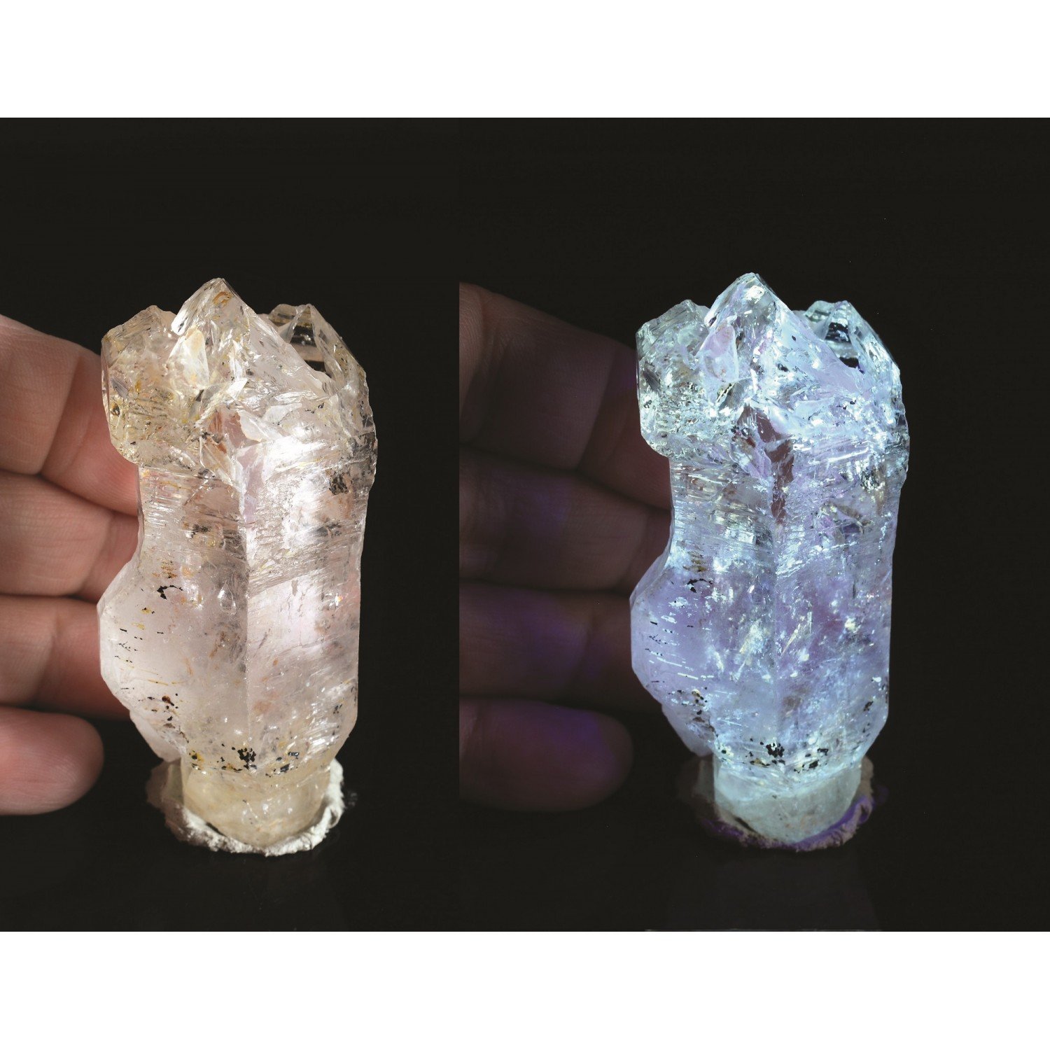 Firefly quartz with petroleum inclusions - Madiroba, Besalampy district, Melaky region, Madagascar