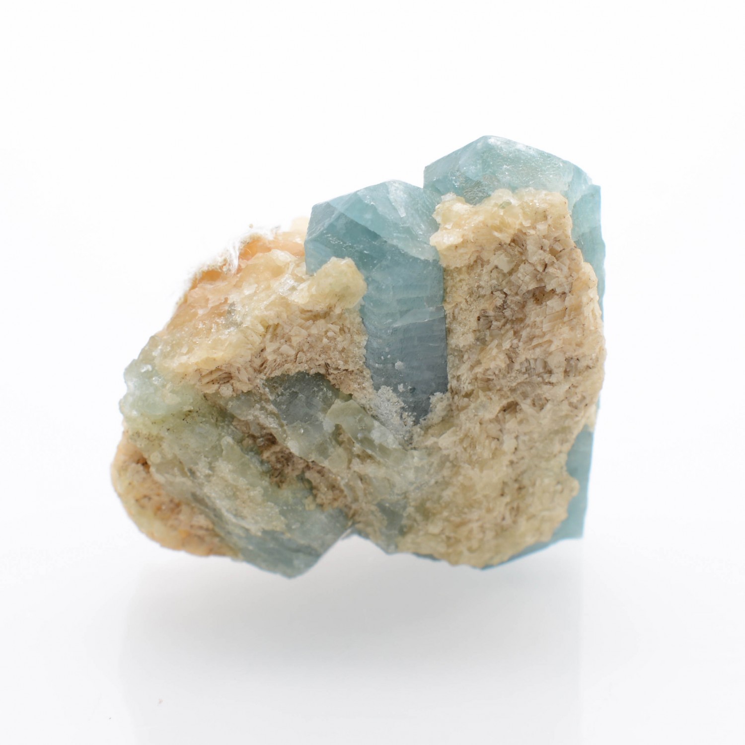 Apatite and calcite - Slyudyanka, Lake Baikal region, Irkutsk Oblast, Russia.