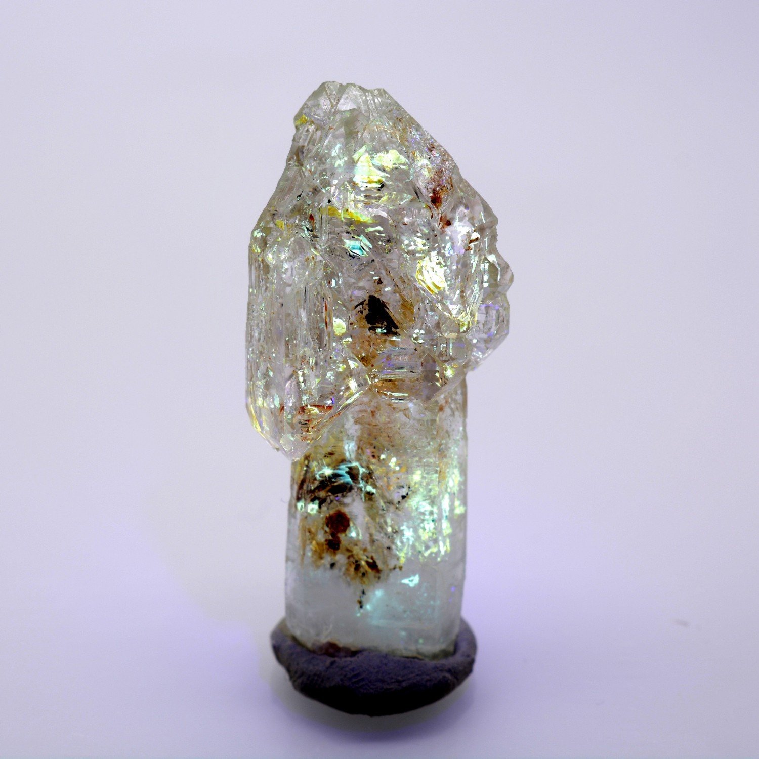 Firefly quartz with petroleum inclusions - Madirobe, Besalampy district, Melaky region, Madagascar