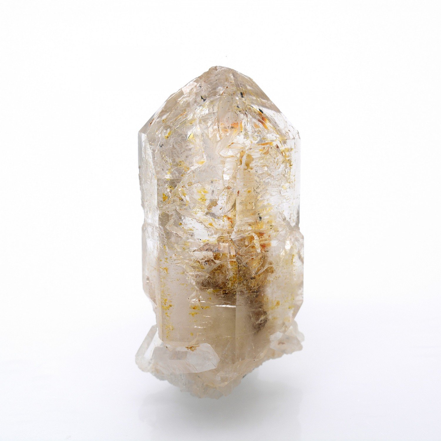 Quartz luciole à inclusions de pétrole - Madirobe, district de Besalampy, Région de Melaky, Madagascar