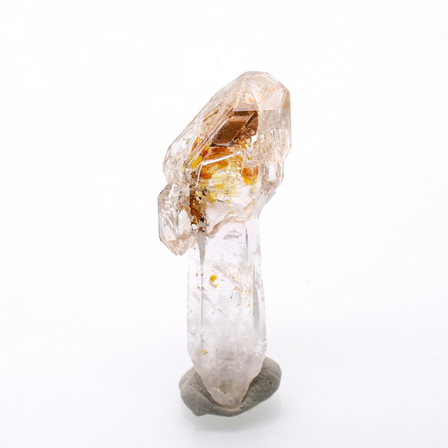 Firefly quartz with petroleum inclusions - Madirobe, Besalampy district, Melaky region, Madagascar