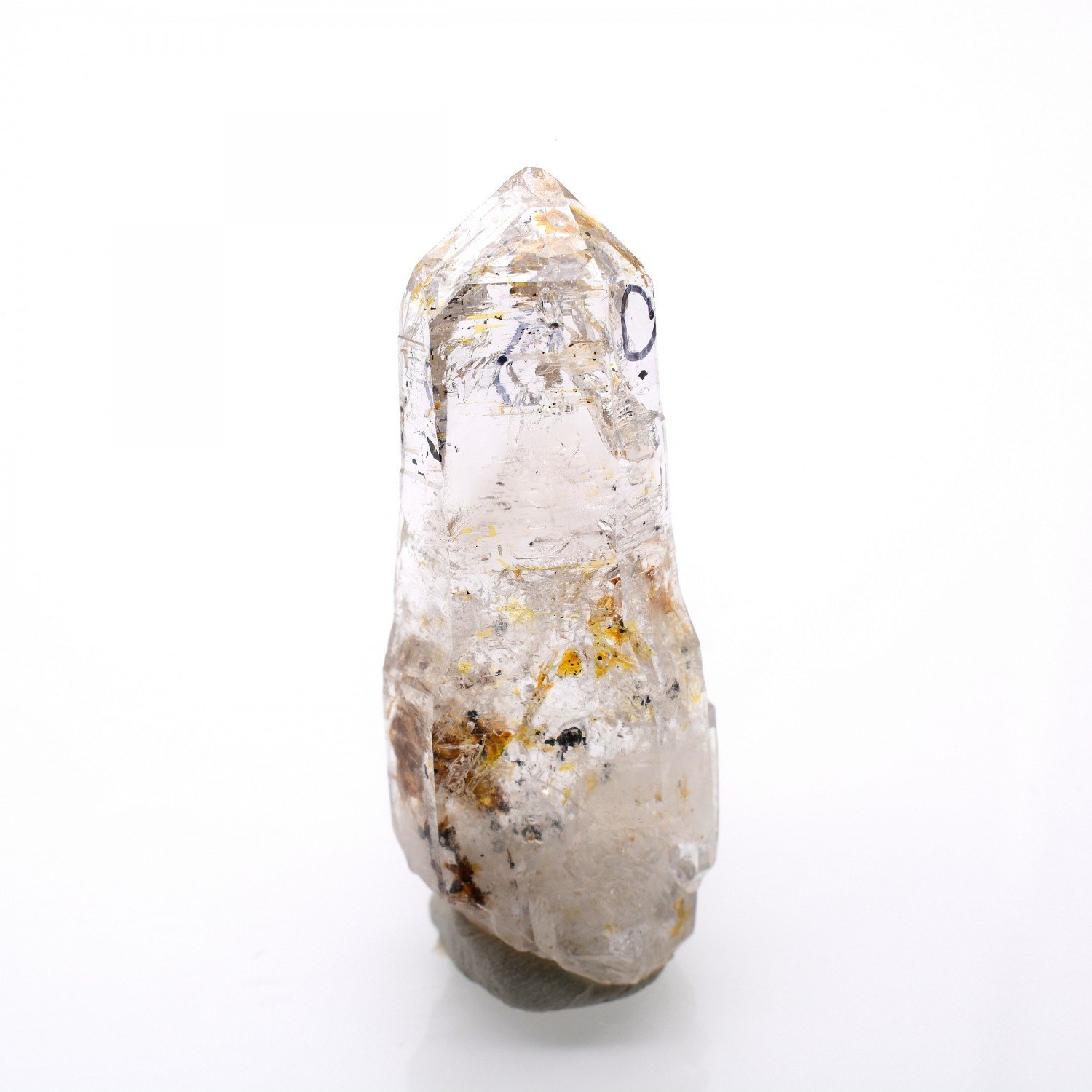 Quartz luciole à inclusions de pétrole - Madirobe, district de Besalampy, Région de Melaky, Madagascar