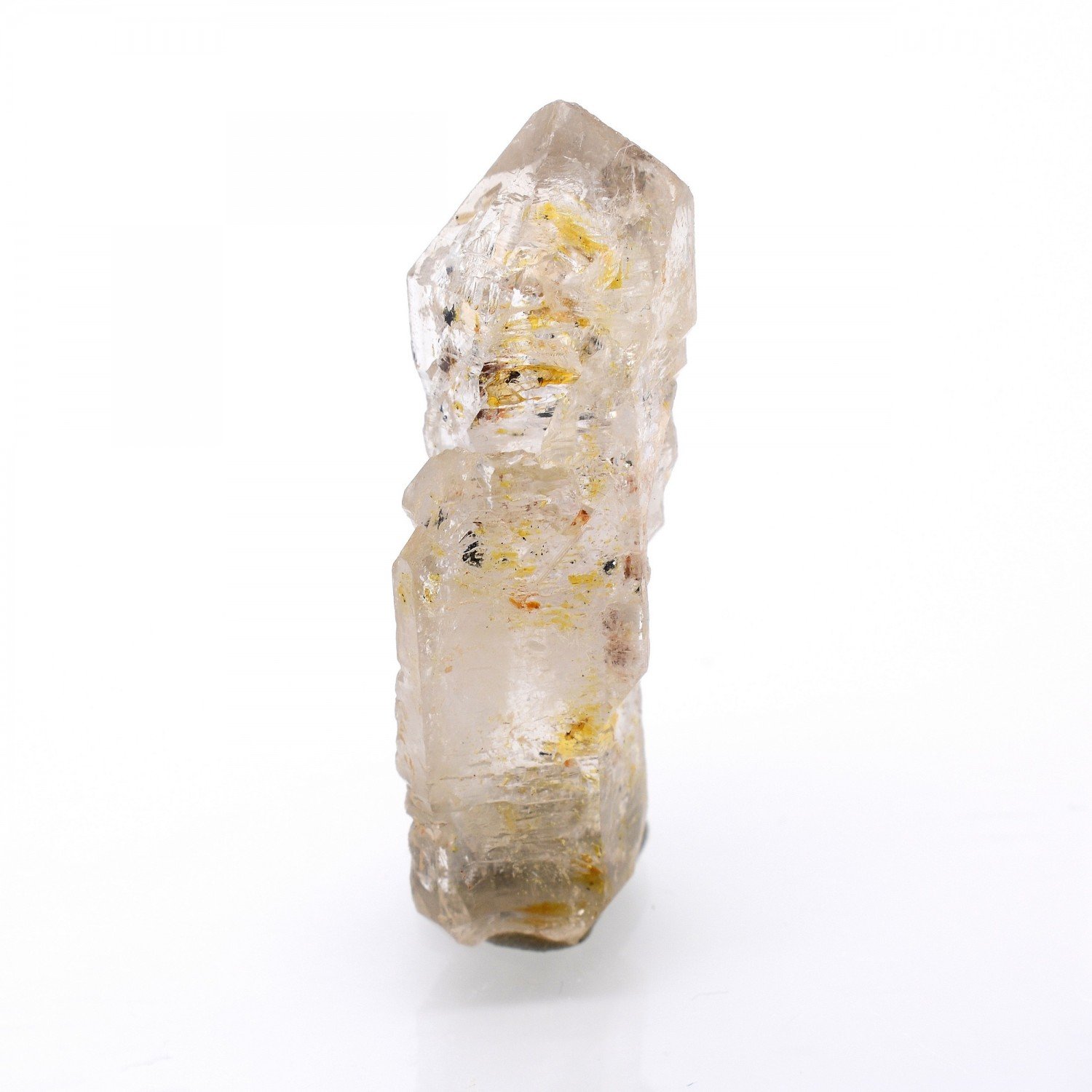 Quartz luciole à inclusions de pétrole - Madirobe, district de Besalampy, Région de Melaky, Madagascar