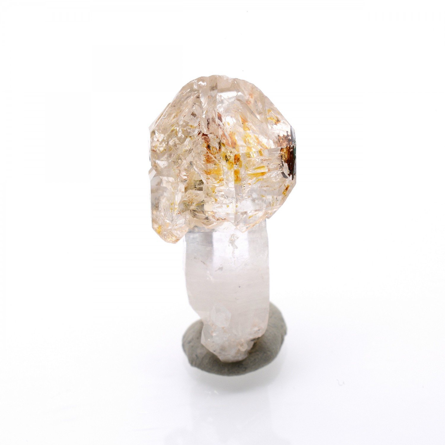 Firefly quartz with petroleum inclusions - Madirobe, Besalampy district, Melaky region, Madagascar
