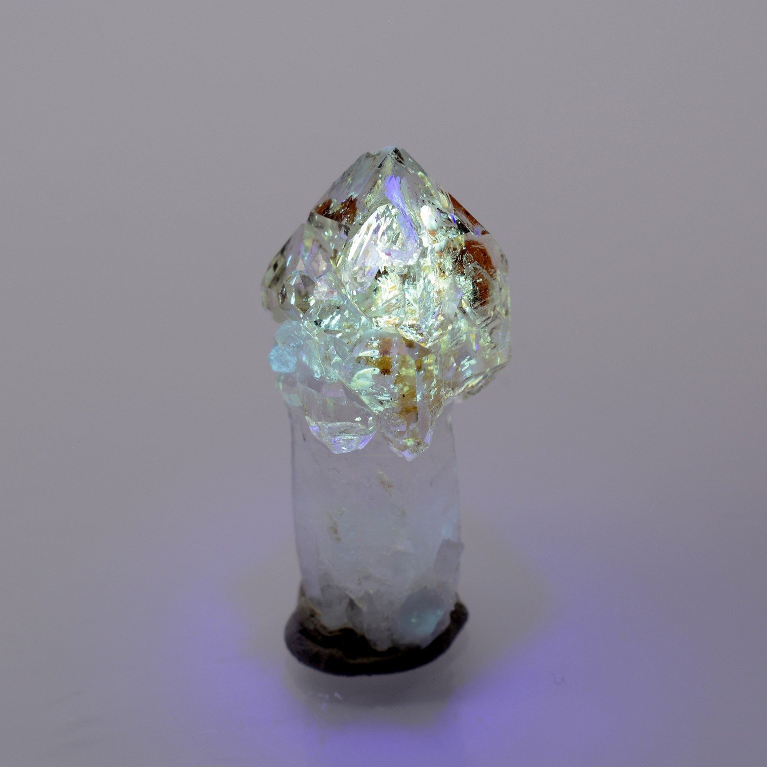 Firefly quartz with petroleum inclusions - Madirobe, Besalampy district, Melaky region, Madagascar