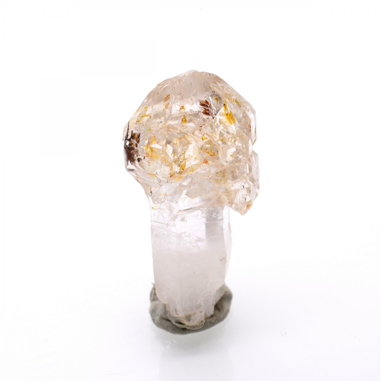 Quartz luciole à inclusions de pétrole - Madirobe, district de Besalampy, Région de Melaky, Madagascar