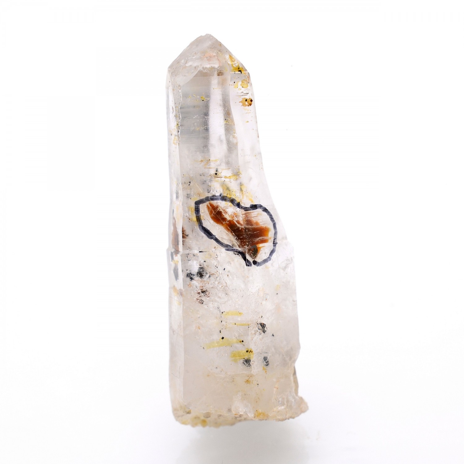 Firefly quartz with petroleum inclusions - Madirobe, Besalampy district, Melaky region, Madagascar