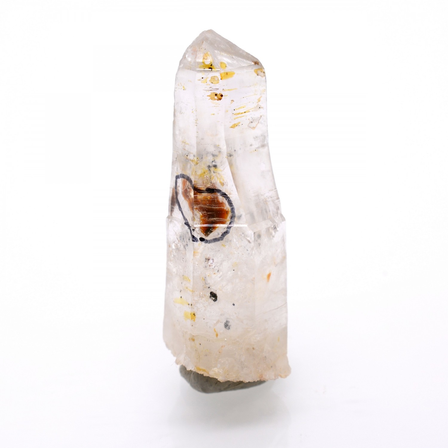 Firefly quartz with petroleum inclusions - Madirobe, Besalampy district, Melaky region, Madagascar