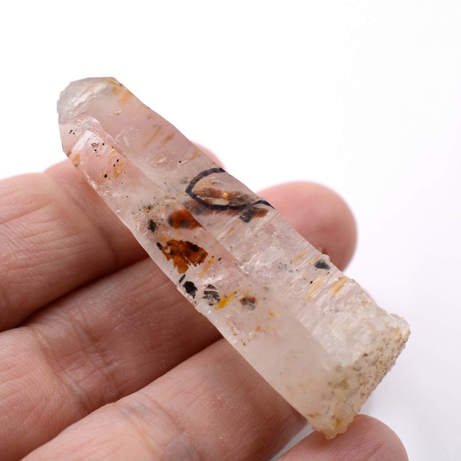 Firefly quartz with petroleum inclusions - Madirobe, Besalampy district, Melaky region, Madagascar