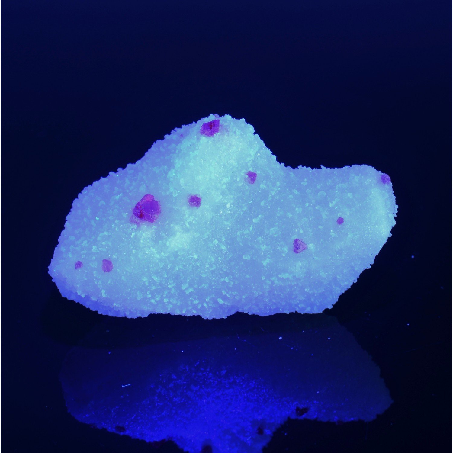 Spinel on marble - Luc Yen, Yen Bai Province, Vietnam