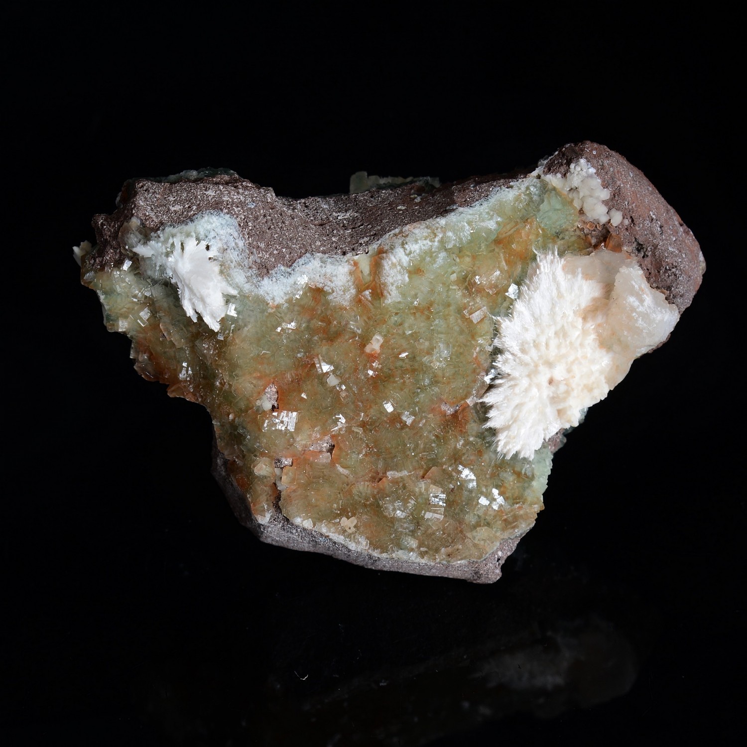 Apophyllite et mordénite - District de Nashik, Maharashtra, Inde