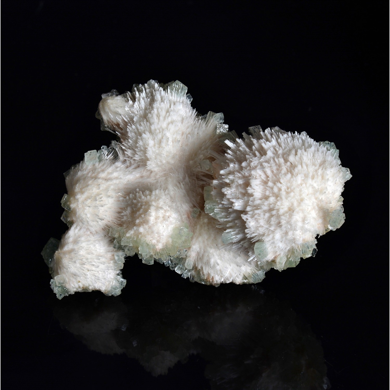 Apophyllite sur mordénite - District de Nashik, Maharashtra, Inde