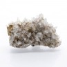 Calcite on amethyst - La Sirena Mine, Guanajuato, Mexico