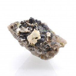 Périmorphose de calcite en quartz - Entraygues-sur-Truyère, Aveyron, France