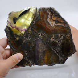 Fluorine, barytine et galène - Chaillac, Indre, France