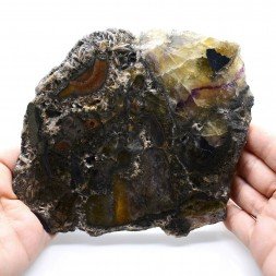 Fluorine, barytine et galène - Chaillac, Indre, France